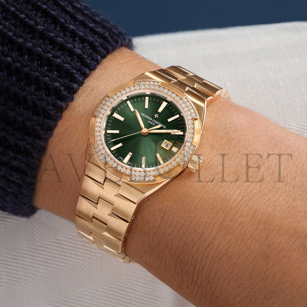 vacheron Co*sta*t*n overseas self-winding 35 mm pink gold watch 4605v/200r-b969